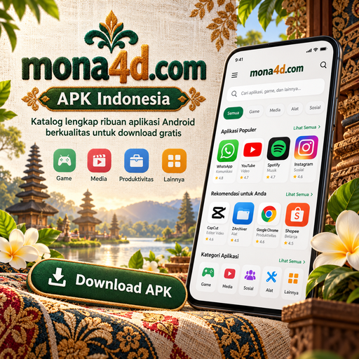 Ilustrasi informasi aplikasi mona4d
